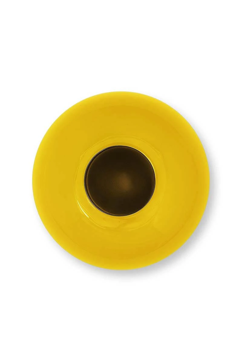 Metal Vase Yellow 23cm 5 Metal Vase Yellow 23cm - Image 3