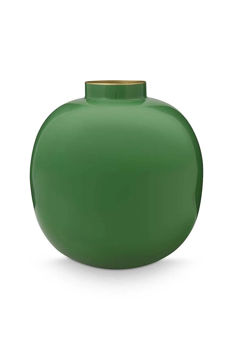 Metal Vase Green 23 Cm 3 Metal Vase Green 23 Cm