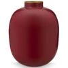 Metal Vase Dark Red 32cm -Pip studio 51.102.066 01