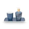 Bathroom Accessories Set/3 Kyoto Festival Blue 2 Bathroom Accessories Set/3 Kyoto Festival Blue -Pip studio 51.111.109 01