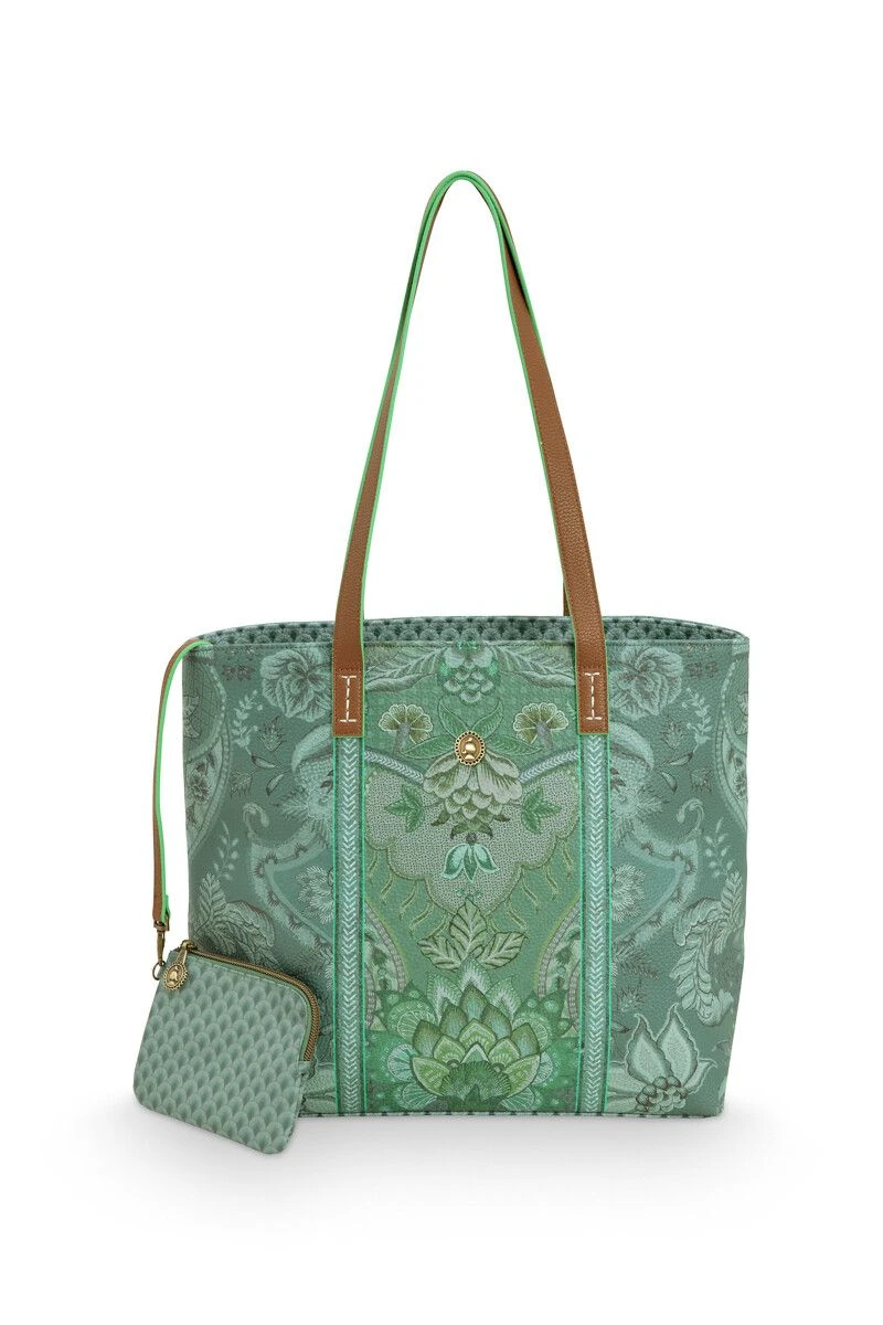 Shopper Medium Kyoto Festival Green 3 Shopper Medium Kyoto Festival Green