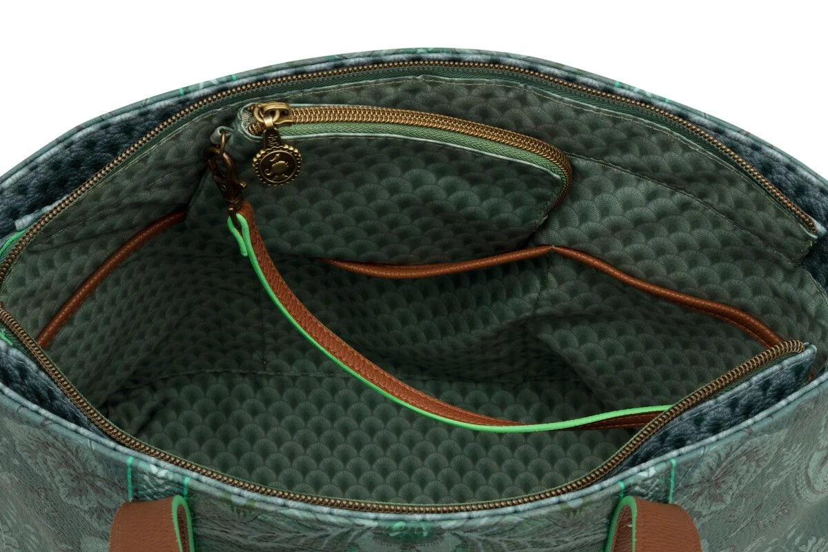 Shopper Medium Kyoto Festival Green 7 Shopper Medium Kyoto Festival Green - Image 5