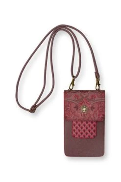 Phone Bag Kyoto Festival Dark Pink/Khaki