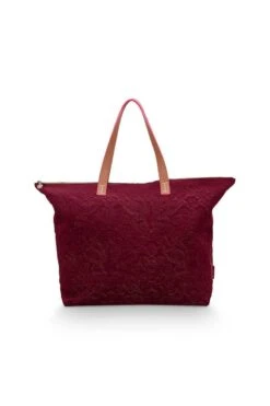 Tote Bag Velvet Quiltey Days Red -Pip studio 51.273.315 2