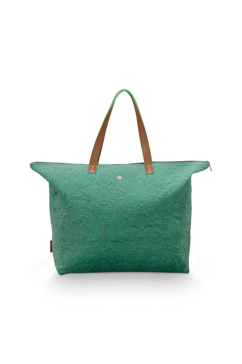 Tote Bag Velvet Quiltey Days Green 3 Tote Bag Velvet Quiltey Days Green