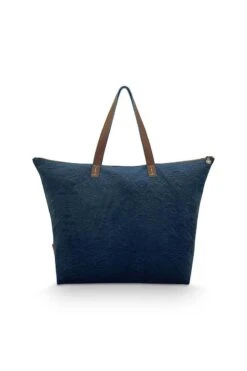 Tote Bag Velvet Quiltey Days Blue -Pip studio 51.273.337 02