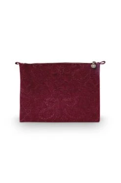 Cosmetic Flat Pouch Large Velvet Quiltey Days Red 8 Cosmetic Flat Pouch Large Velvet Quiltey Days Red -Pip studio 51.274.191 2800x1200