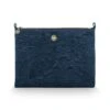 Cosmetic Flat Pouch Large Velvet Quiltey Days Blue -Pip studio 51.274.208 01