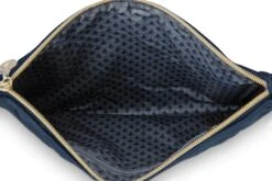 Cosmetic Flat Pouch Large Velvet Quiltey Days Blue -Pip studio 51.274.208 03