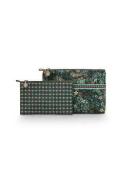 Cosmetic Bag Combi Tutti I Fiori Green -Pip studio 51.274.225 04
