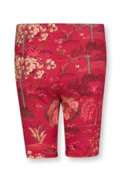 Sport Trousers Short Japanese Garden Red -Pip studio 51.500.561 566bs