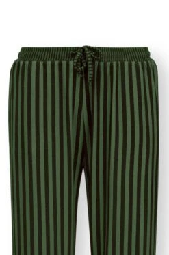 Trousers Long Sumo Stripe Dark Green -Pip studio 51.500.717 722 1 dt1