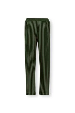 Trousers Long Sumo Stripe Dark Green -Pip studio 51.500.717 722 2