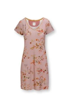 Nightdress Short Sleeve Kawai Flower Light Pink -Pip studio 51.504.163 168 01