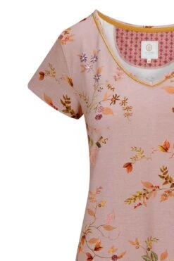 Nightdress Short Sleeve Kawai Flower Light Pink -Pip studio 51.504.163 168 01 dt