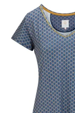 Nightdress Short Sleeve Tegola Blue 10 Nightdress Short Sleeve Tegola Blue -Pip studio 51.504.175 180 01 dt