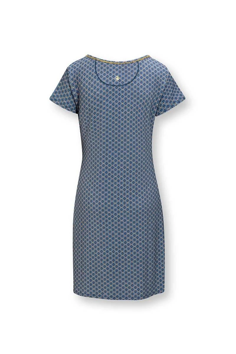 Nightdress Short Sleeve Tegola Blue 7 Nightdress Short Sleeve Tegola Blue - Image 5