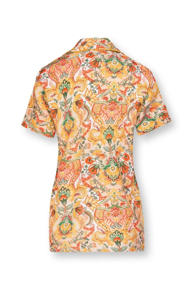 Blouse Short Sleeve Kyoto Festival Yellow 7 Blouse Short Sleeve Kyoto Festival Yellow - Image 5