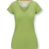 Top Short Sleeve Solid Light Green 2 Top Short Sleeve Solid Light Green -Pip studio 51.512.409 414 01