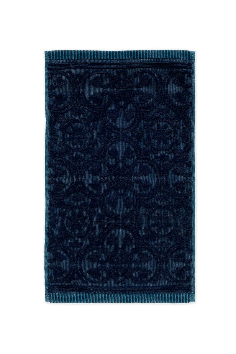 Guesttowel Set/3 Tile De Pip Dark Blue 30x50 Cm 5 Guesttowel Set/3 Tile De Pip Dark Blue 30x50 Cm - Image 3