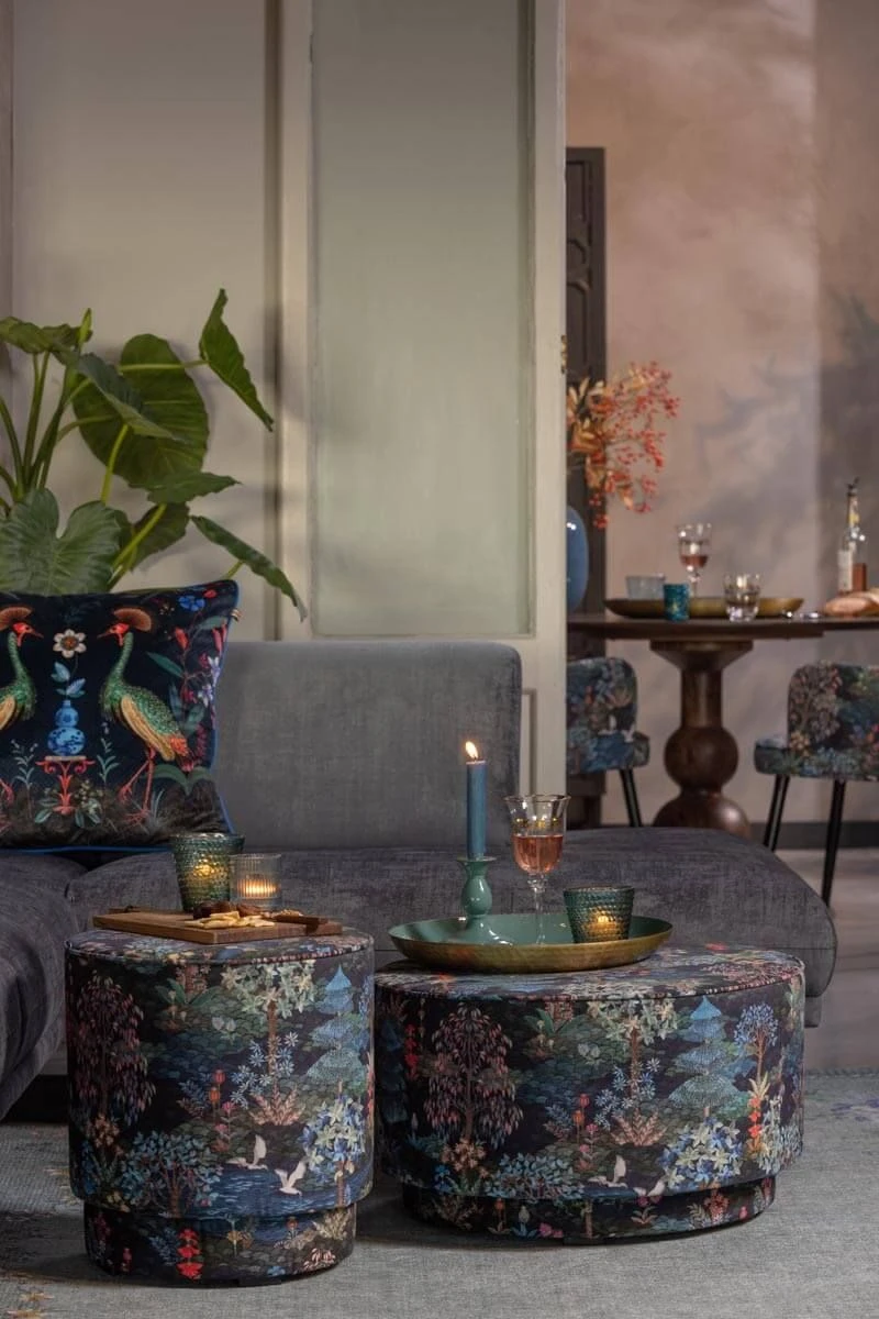 Stool Low Pip Garden Dark Blue 14 Stool Low Pip Garden Dark Blue - Image 12