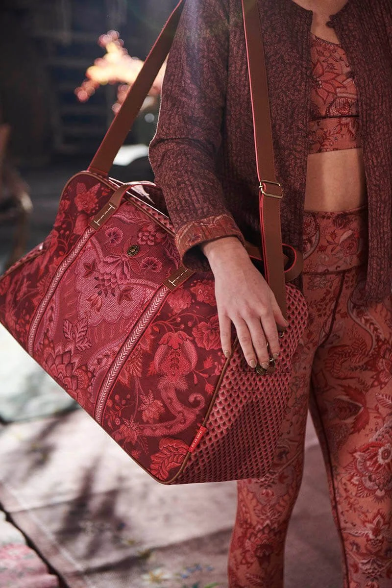 Weekend Bag Large Kyoto Festival Dark Pink 4 Weekend Bag Large Kyoto Festival Dark Pink - Image 2