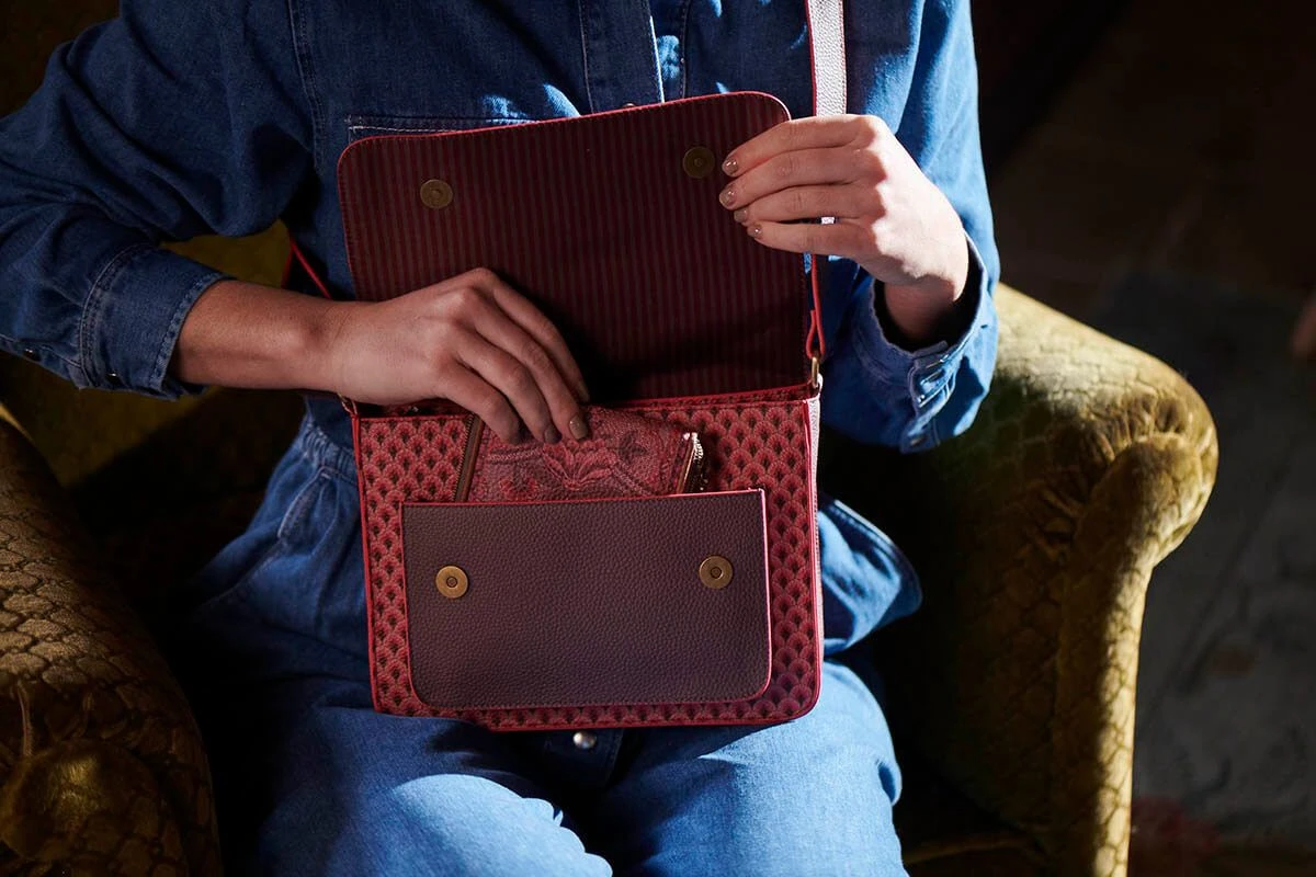 Cross Body Kyoto Festival Dark Pink 11 Cross Body Kyoto Festival Dark Pink - Image 9