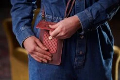 Phone Bag Kyoto Festival Dark Pink/Khaki -Pip studio anne timmer pip fw roos 34137 800x1200