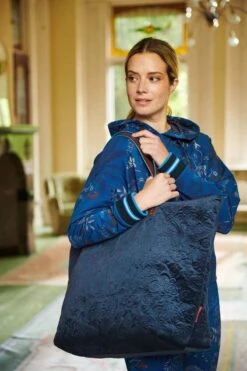 Tote Bag Velvet Quiltey Days Blue -Pip studio at pip studio dag3 diemen 80960