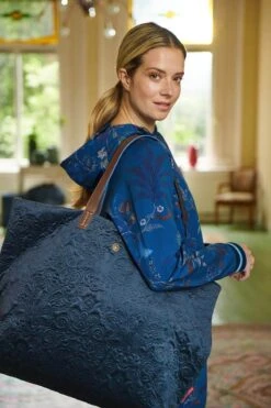 Tote Bag Velvet Quiltey Days Blue -Pip studio at pip studio dag3 diemen 80974