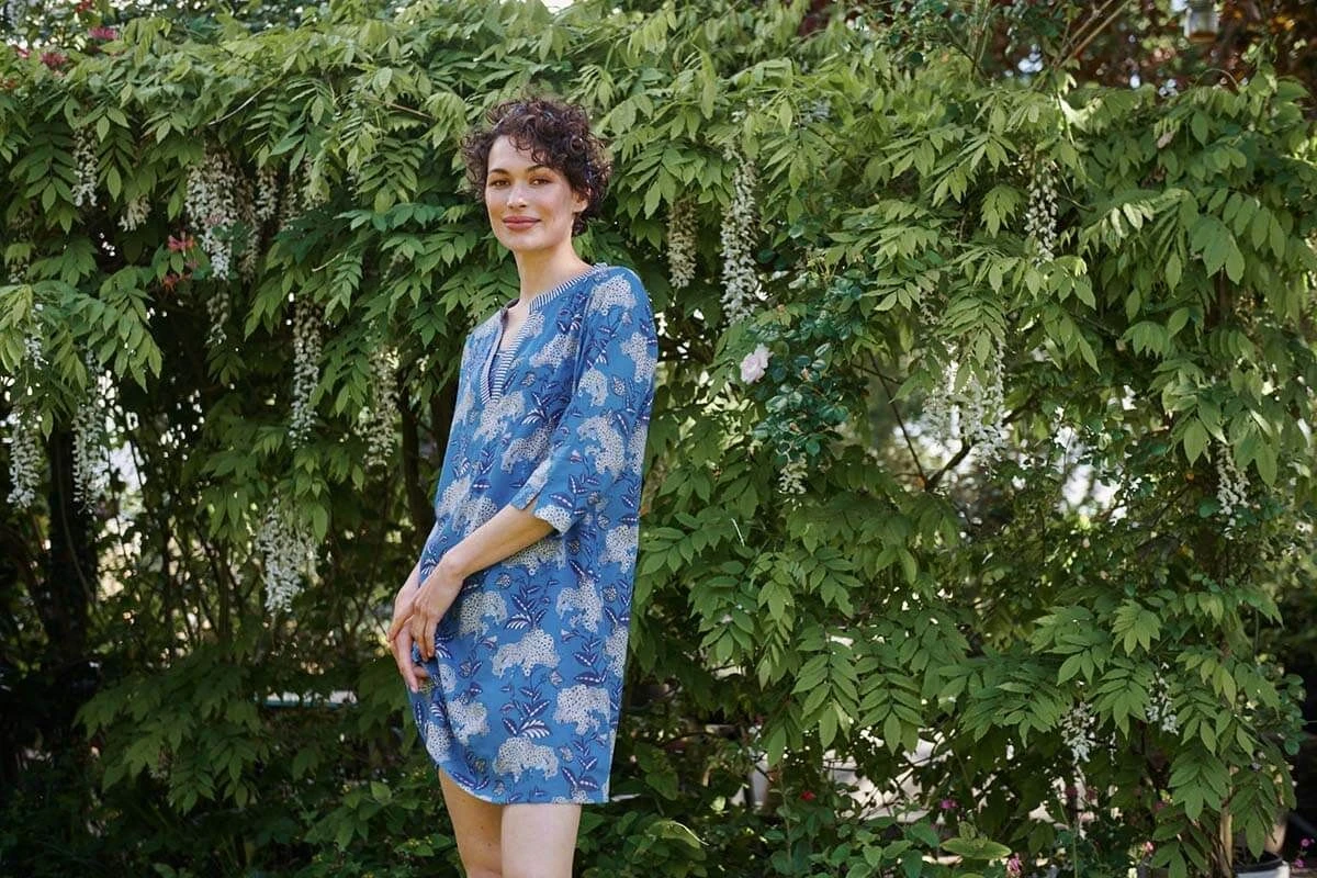 Dress Flora Firenze Cobalt Blue 4 Dress Flora Firenze Cobalt Blue - Image 2