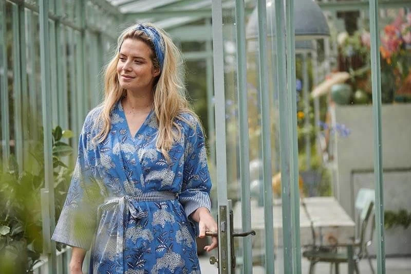 Head Band Flora Firenze Cobalt Blue 4 Head Band Flora Firenze Cobalt Blue - Image 2