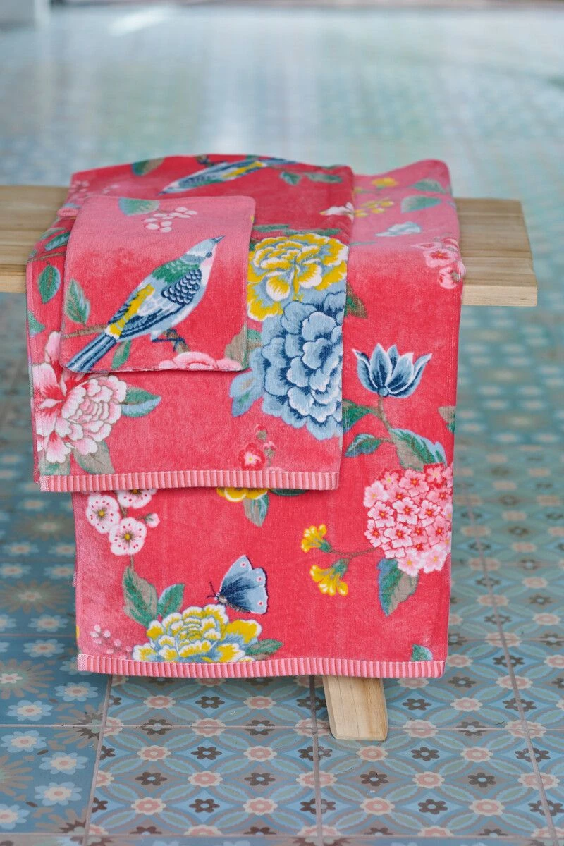 Bath Towel Set/3 Good Evening Coral 55x100 Cm 4 Bath Towel Set/3 Good Evening Coral 55x100 Cm - Image 2