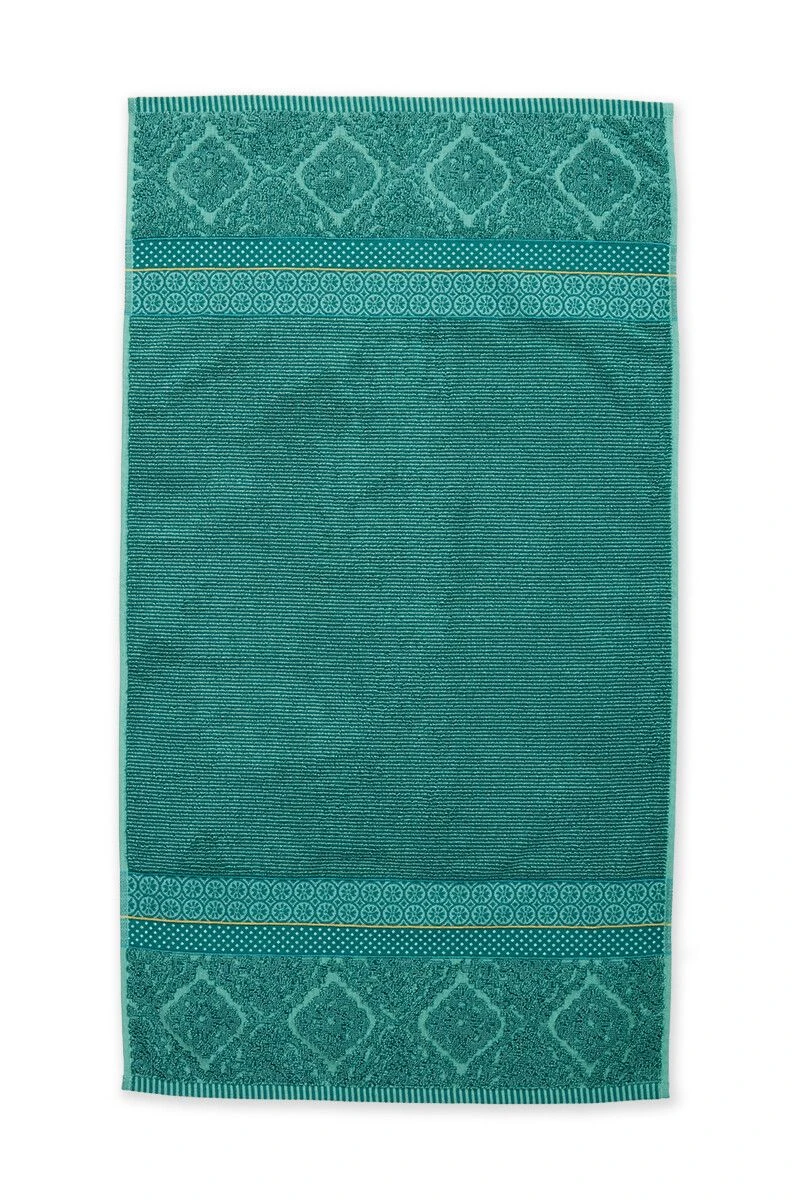 Bath Towel Set/3 Soft Zellige Green 55x100 Cm 5 Bath Towel Set/3 Soft Zellige Green 55x100 Cm - Image 3