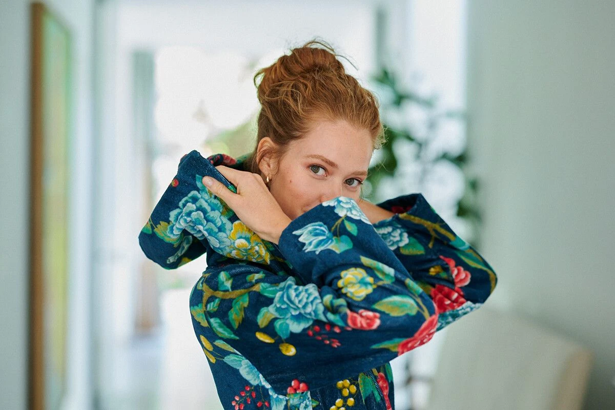 Bathrobe Good Evening Dark Blue 4 Bathrobe Good Evening Dark Blue - Image 2