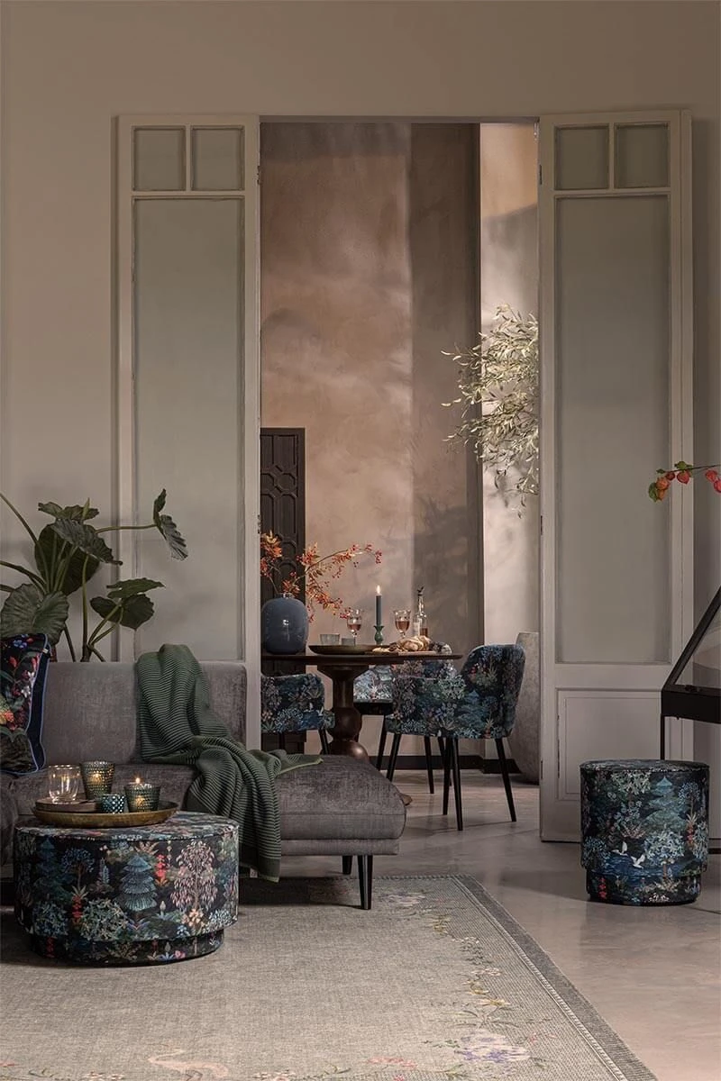 Stool Low Pip Garden Dark Blue 8 Stool Low Pip Garden Dark Blue - Image 6