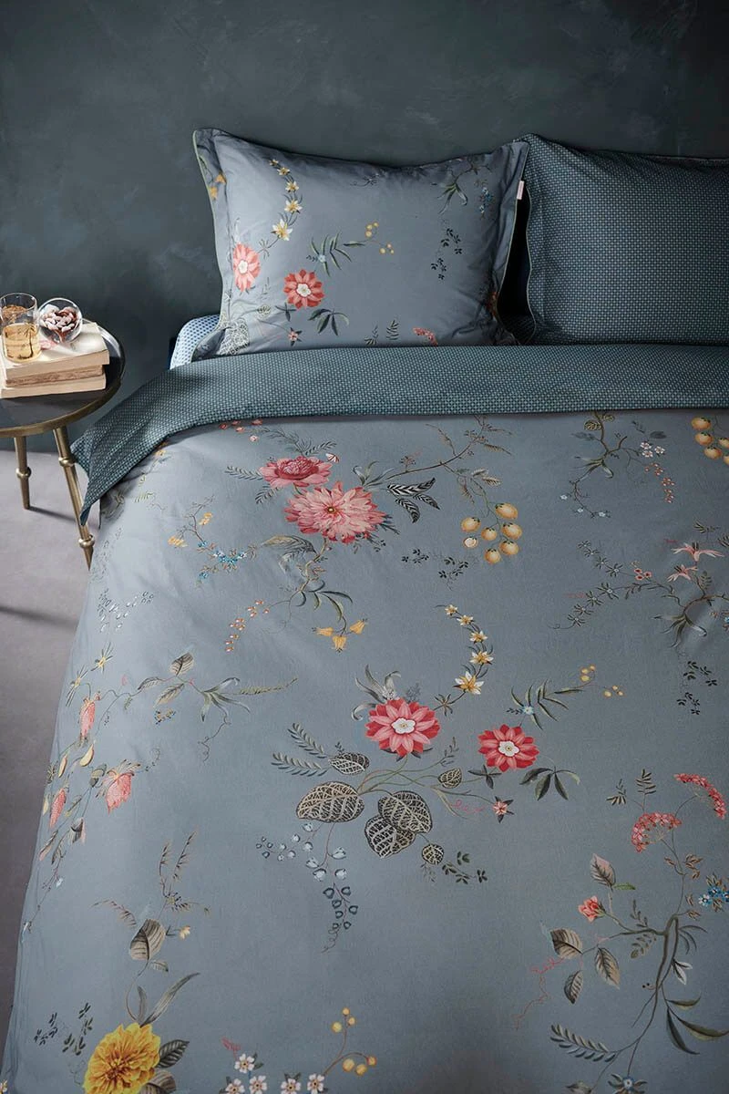Pillowcase Fleur Grandeur Blue 3 Pillowcase Fleur Grandeur Blue
