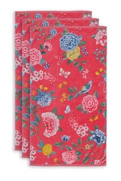 Bath Towel Set/3 Good Evening Coral 55x100 Cm