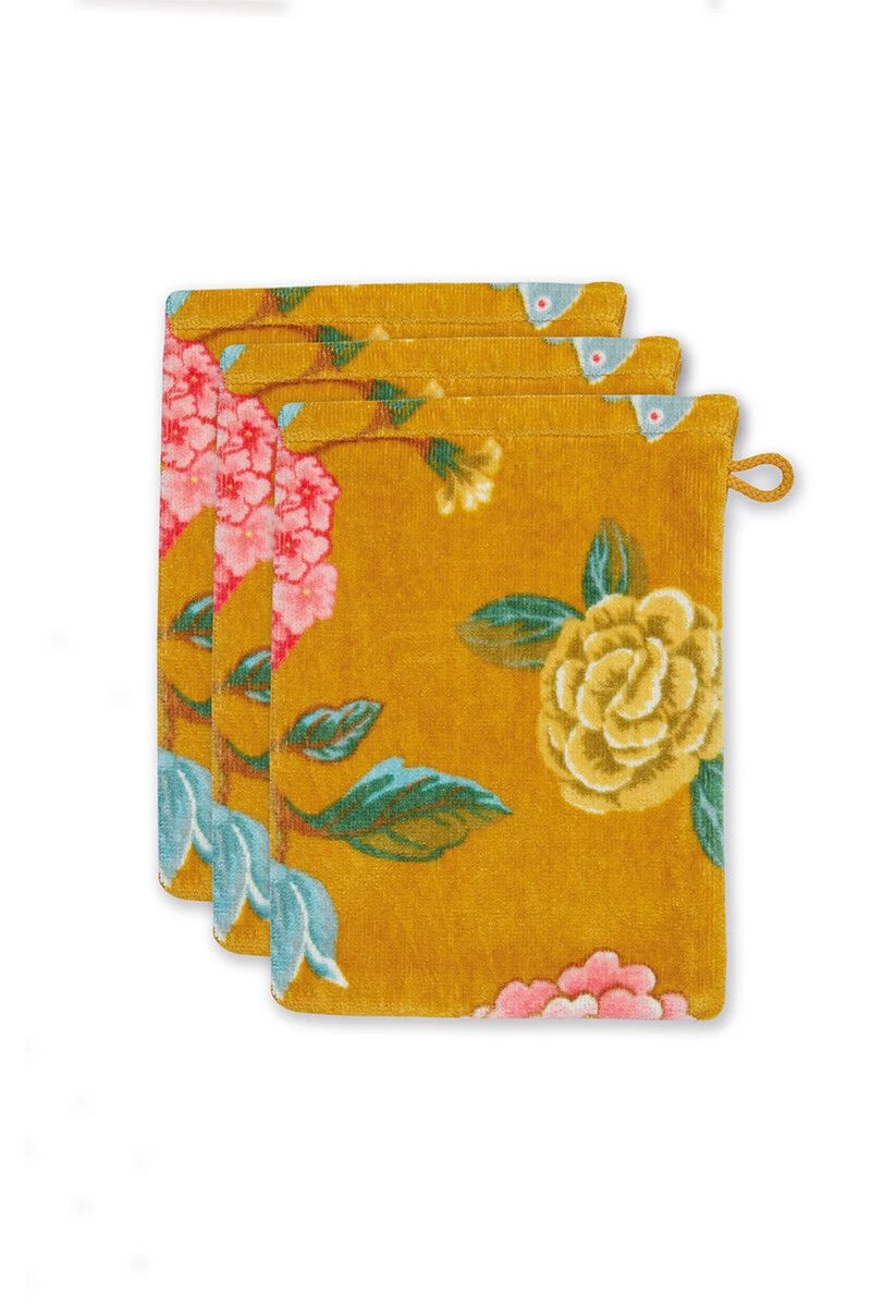 Washcloth Set/3 Good Evening Yellow 16x22 Cm 3 Washcloth Set/3 Good Evening Yellow 16x22 Cm