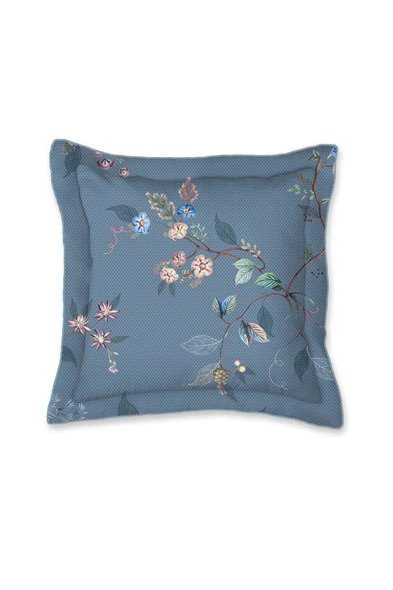 Cushion Square Kawai Flower Blue 3 Cushion Square Kawai Flower Blue