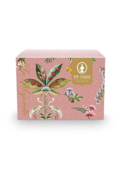 La Majorelle Set/2 Cappuccino Cups & Saucers Pink -Pip studio la majorelle box 1