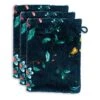 Washcloth Set/3 Les Fleurs Dark Blue 16x22 Cm 2 Washcloth Set/3 Les Fleurs Dark Blue 16x22 Cm -Pip studio les fleurs dark blue uv uv 16x22 set a 3 10 topshot