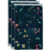 Guesttowel Set/3 Les Fleurs Dark Blue 30x50 Cm -Pip studio les fleurs dark blue uv uv 30x50 set a 3 10 topshot