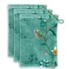 Washcloth Set/3 Les Fleurs Green 16x22 Cm -Pip studio les fleurs green uv uv 16x22 set a 3 10 topshot 1