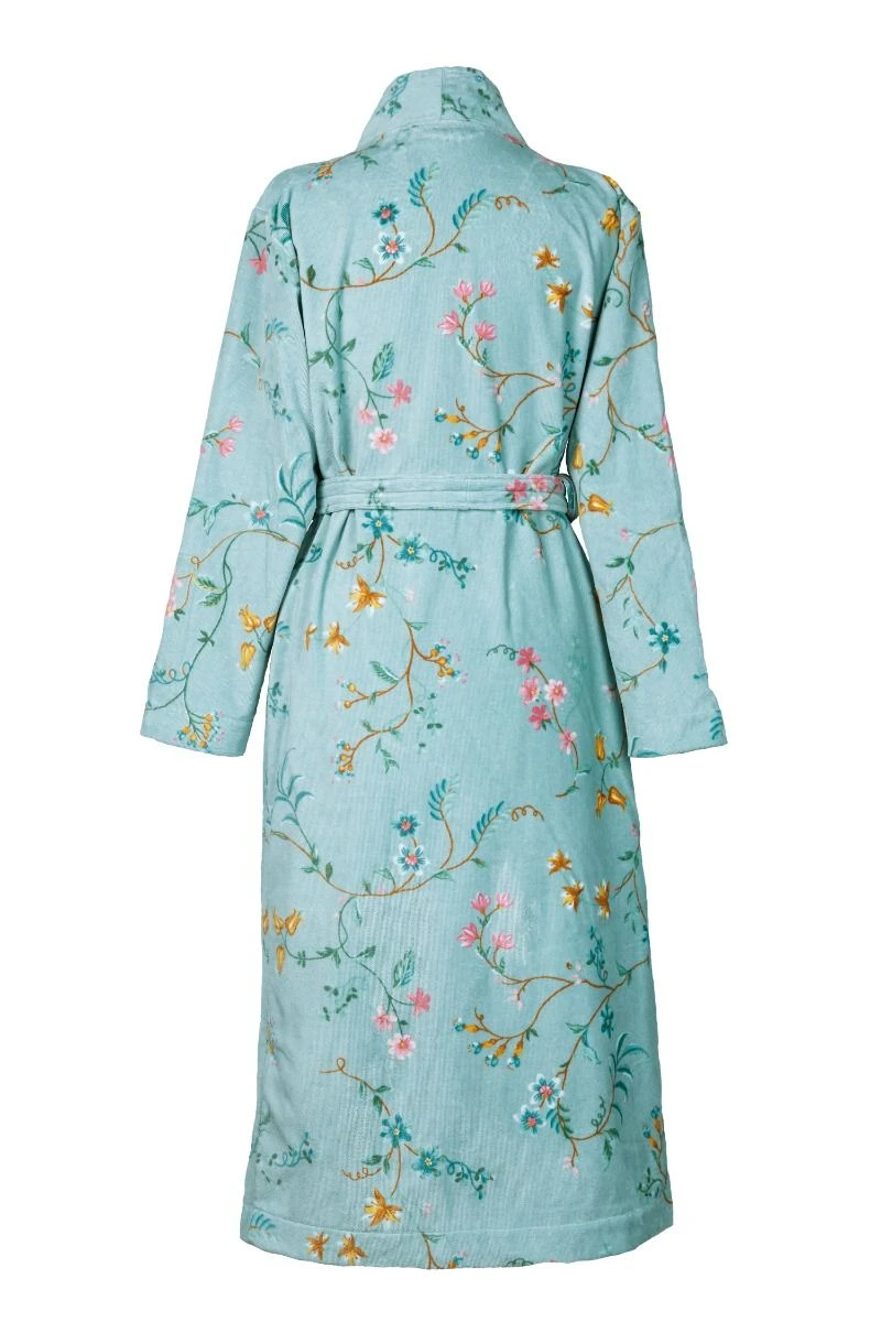 Bathrobe Les Fleurs Bathrobe Blue 6 Bathrobe Les Fleurs Bathrobe Blue - Image 4