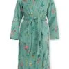 Bathrobe Les Fleurs Green 2 Bathrobe Les Fleurs Green -Pip studio les fleurs bathrobe green pf lr