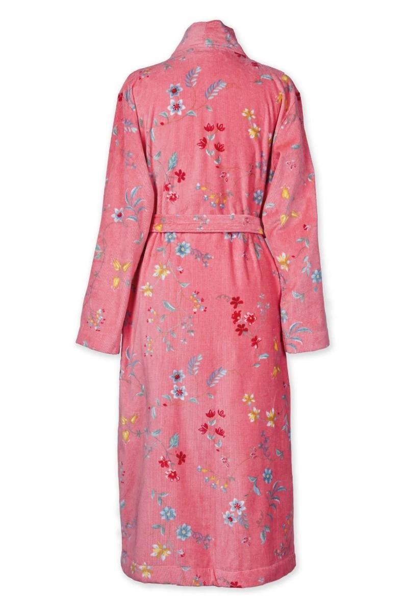 Bathrobe Les Fleurs Bathrobe Pink 6 Bathrobe Les Fleurs Bathrobe Pink - Image 4