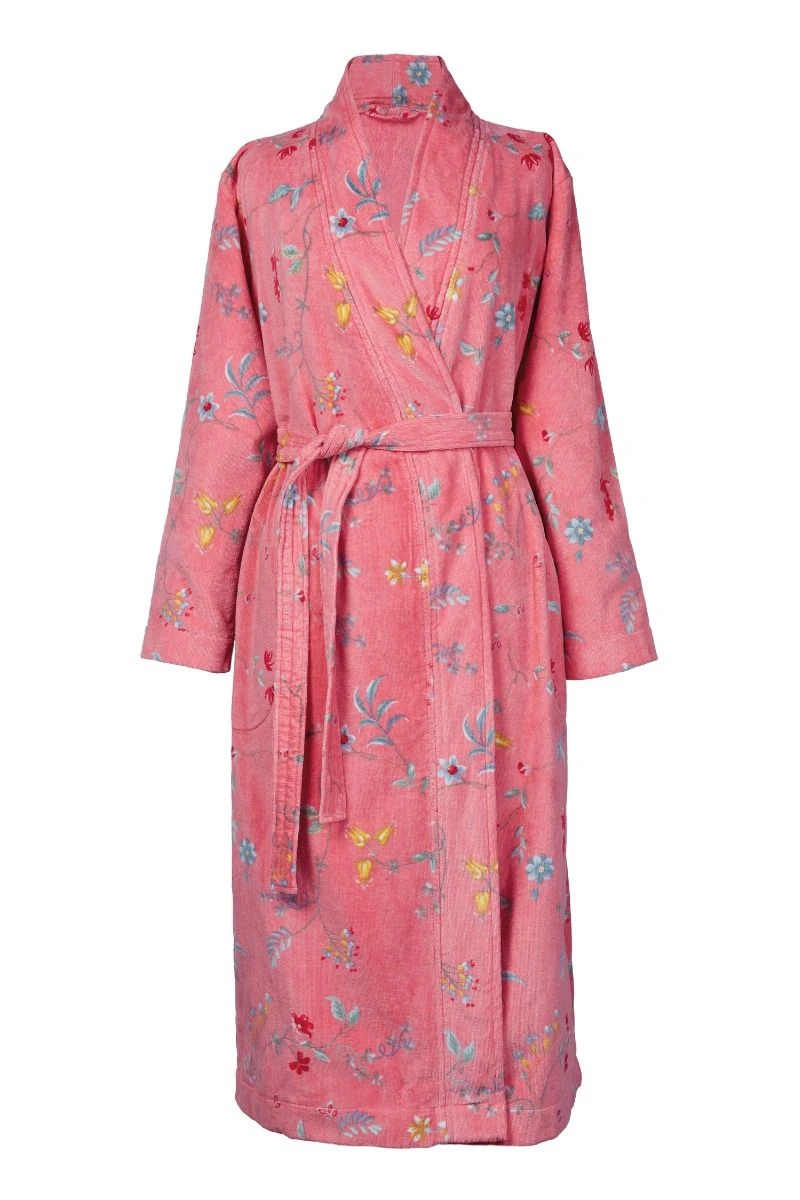 Bathrobe Les Fleurs Bathrobe Pink 3 Bathrobe Les Fleurs Bathrobe Pink