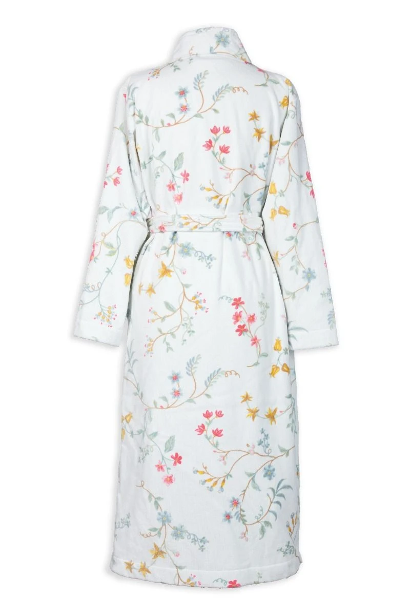 Bathrobe Les Fleurs Bathrobe White 6 Bathrobe Les Fleurs Bathrobe White - Image 4