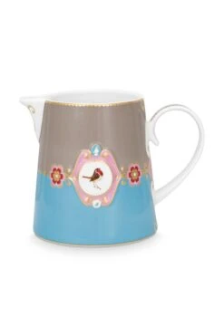 Love Birds Jug Large Blue/Khaki